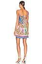view 3 of 3 Satin Mini Dress in Multicolor