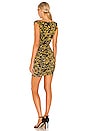 view 3 of 3 Paisley Gold Print Dress in Nero