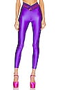 view 1 of 4 Satin Legging Doodle Waistband in Royal Purple