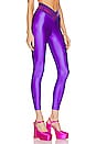 view 2 of 4 Satin Legging Doodle Waistband in Royal Purple