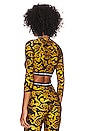 view 3 of 4 Sketch Couture Top in Gold & Black