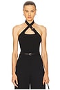 view 1 of 5 Criss Cross Bustier Top in Black