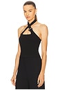 view 2 of 5 Criss Cross Bustier Top in Black