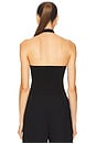 view 3 of 5 Criss Cross Bustier Top in Black