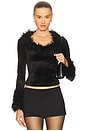 view 1 of 5 Velvet Top in Black