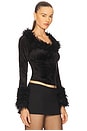 view 2 of 5 Velvet Top in Black