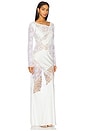 view 2 of 3 Satin Maxi Dress in White