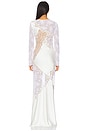 view 3 of 3 Satin Maxi Dress in White