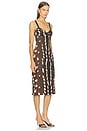 view 2 of 3 Drill Bustier Midi Dress in Bambi