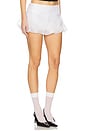 view 2 of 6 Baloon Hem Mini Skirt in White