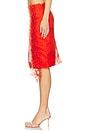 view 3 of 6 Skirt With Ruffles And Lace Detail in Tangerine