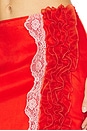 view 6 of 6 Skirt With Ruffles And Lace Detail in Tangerine