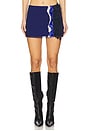 view 1 of 6 Mini Skirt With Ruffles And Lace Detail in Electric Blue
