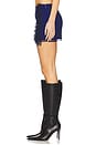 view 3 of 6 Mini Skirt With Ruffles And Lace Detail in Electric Blue