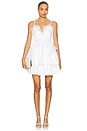 view 5 of 6 Layered Poplin Ruffle Skirt in White