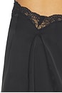 view 6 of 6 MINIFALDA DE RASO SATIN in Black