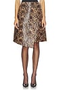 view 1 of 6 Apron-style Leather Midi Wrap Skirt in Python