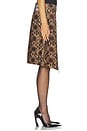 view 2 of 6 Apron-style Leather Midi Wrap Skirt in Python