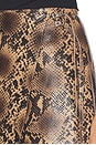 view 6 of 6 Apron-style Leather Midi Wrap Skirt in Python
