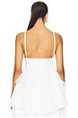 view 3 of 4 Poplin Baby Doll Top in White