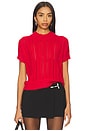 view 1 of 5 Knit T-shirt in Vermillion