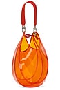 view 3 of 4 Pvc Shoulder Bag in Tangerine