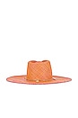 view 3 of 4 Millie Jr Hat in Apricot & Fuchsia