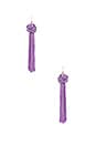 view 1 of 2 The Astrid Knotted Tassel Earring in Lilac