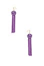 view 2 of 2 The Astrid Knotted Tassel Earring in Lilac