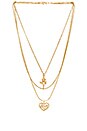 view 1 of 1 Cielo Rose & Amor Layered Necklace in Gold