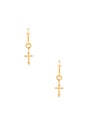 view 1 of 2 PENDIENTES MARCELLA in Gold