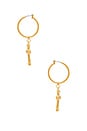view 1 of 2 The La Rosa Earrings in Gold