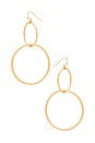 view 2 of 2 The Interlocking Hoop Earrings in Gold