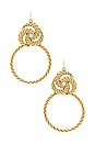 view 1 of 2 СЕРЬГИ VALLETA in Gold