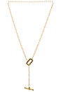 view 1 of 2 Dallas Toggle Necklace in Gold
