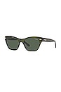 view 2 of 3 x Hailey Bieber Cat Eye Sunglasses in Green