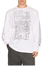 view 3 of 4 Long Sleeve Tee in White