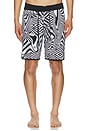 view 4 of 5 TRUNKS NATACIÓN INFUSE SCALLOP in White & Black