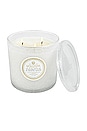 view 2 of 2 Eucalyptus & White Sage Luxe Candle in Green