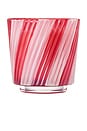 view 3 of 4 Crushed Candy Cane Boxed Mini Pedestal Candle in 
