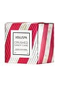 view 4 of 4 Crushed Candy Cane Boxed Mini Pedestal Candle in 