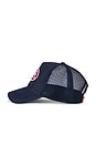 view 3 of 4 Textile Trucker Hat in Navy