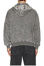view 3 of 6 Quarter Zip Boxy Hoodie in Dark Gray Mineral Wash