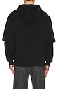 view 2 of 5 Logo 2Fer Hoodie in Jet Black