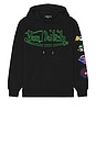 view 5 of 6 Logo Sleeve Patches Hoodie in Black