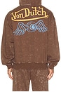 view 3 of 5 Oversized Washed Zip Hoodie in Sepia Stone Mineral Wash