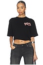 view 3 of 4 Always Forever Boxy Crop Tee in Jet Black