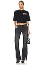 view 4 of 4 Always Forever Boxy Crop Tee in Jet Black