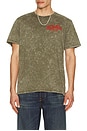 view 2 of 5 Dragon Washed Tee in Olive Night Mineral Wash