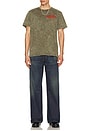 view 3 of 5 Dragon Washed Tee in Olive Night Mineral Wash